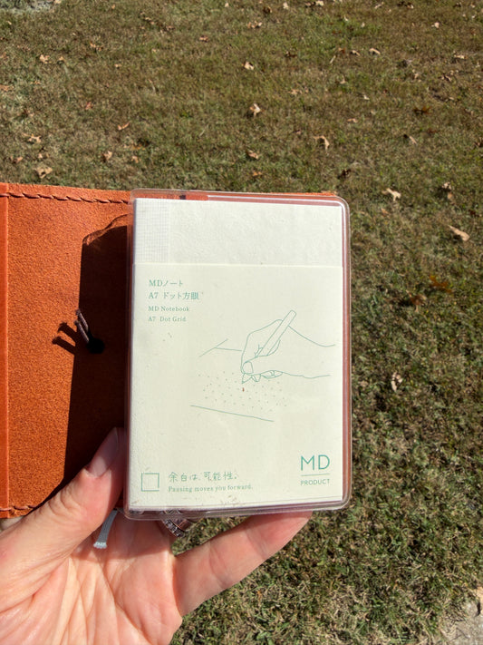 A7 Leather Book Cover, Chestnut
