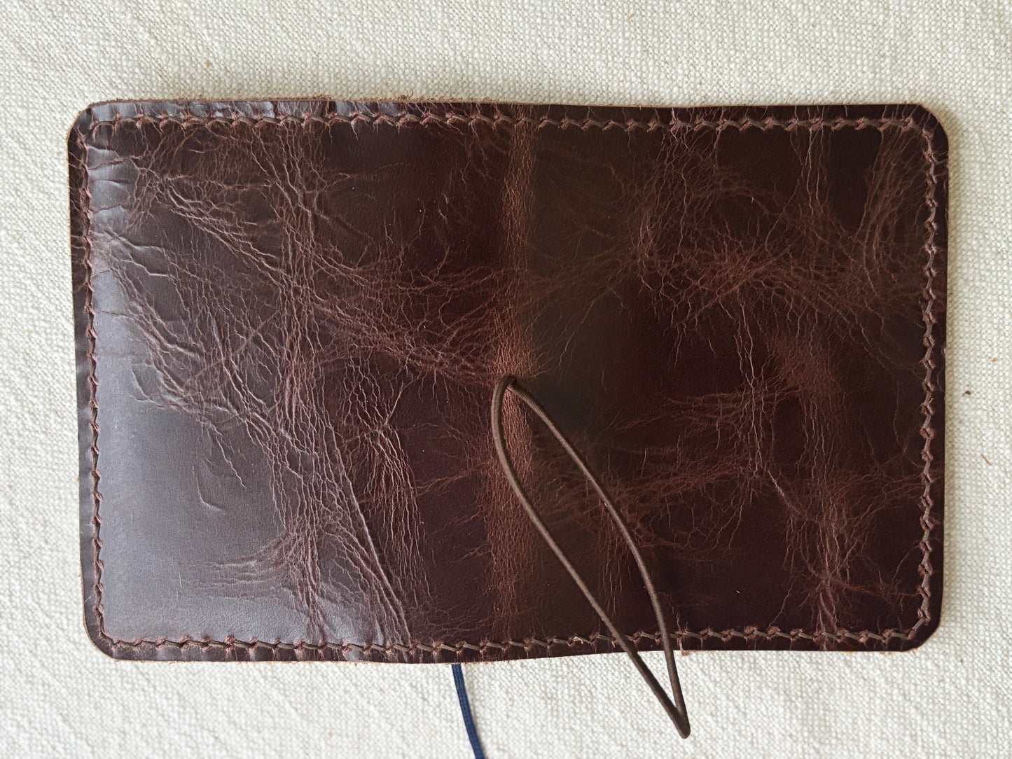 A7 Leather Book Cover, Wyatt Chocolate