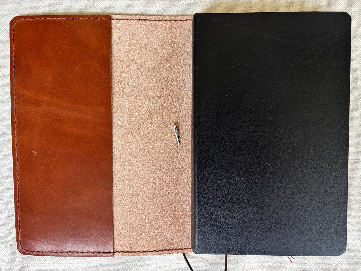 Moleskine Expanded Leather Book Cover, Honey