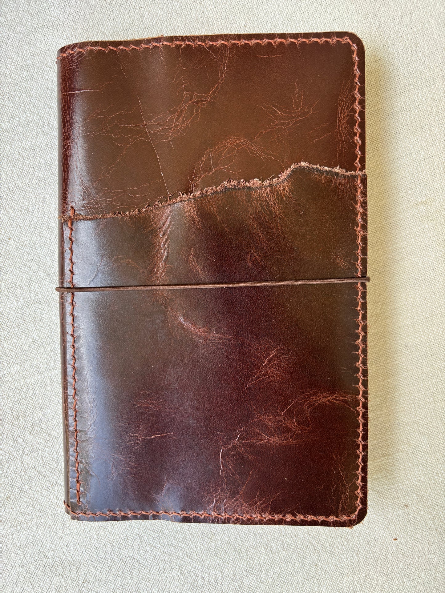 A5 Slim (Moleskine) Leather Book Cover, Wyatt Chocolate