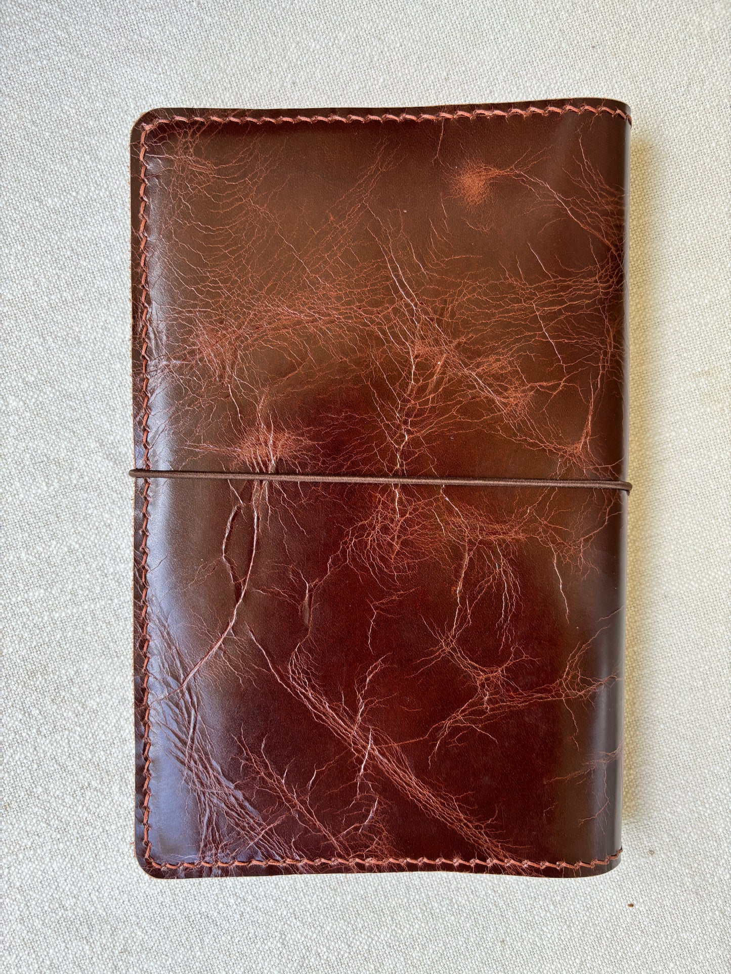 A5 Slim (Moleskine) Leather Book Cover, Wyatt Chocolate