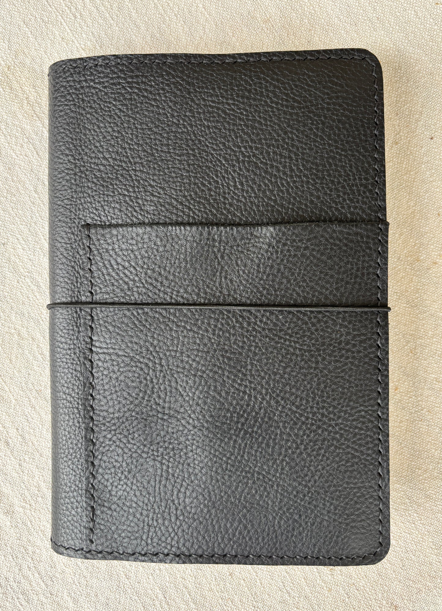 Moleskine Expanded Leather Book Cover, Pebbled Black
