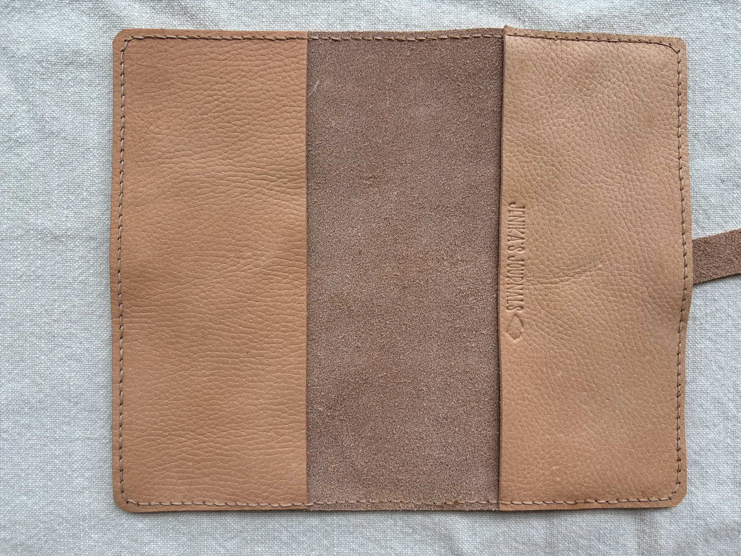 Standard Leather Book Cover, Pebbled Toasted Marshmallow