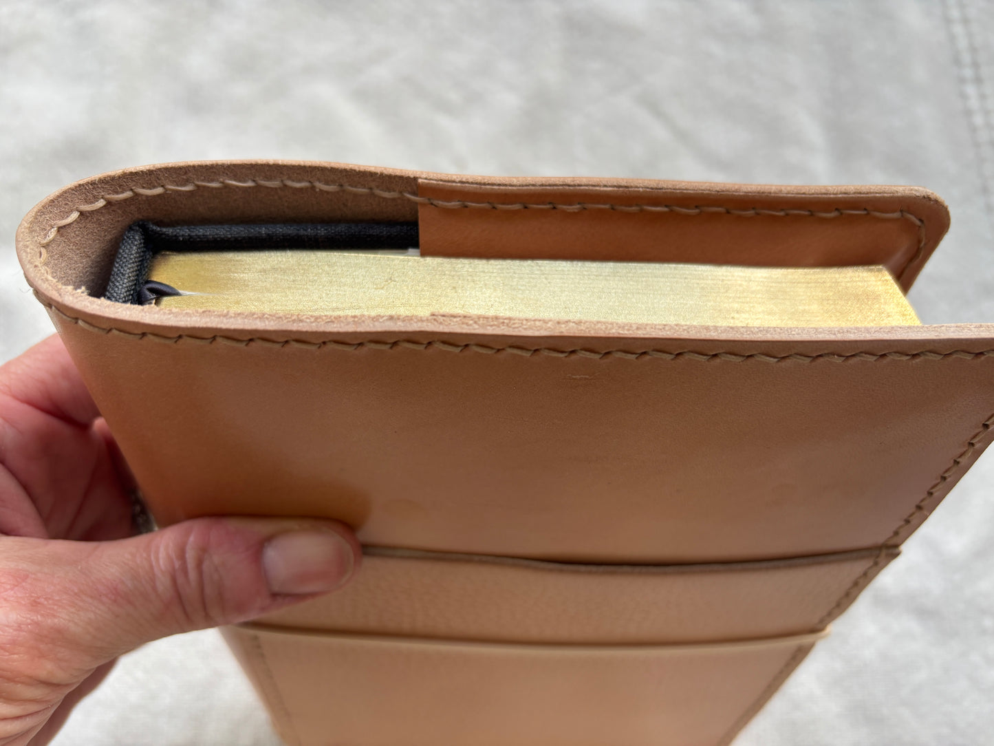 Sterling Ink B6 Complete Planner Leather Book Cover, Toasted Marshmallow