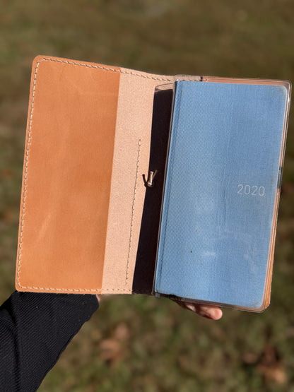 Weeks Leather Book Cover, Toasted Marshmallow