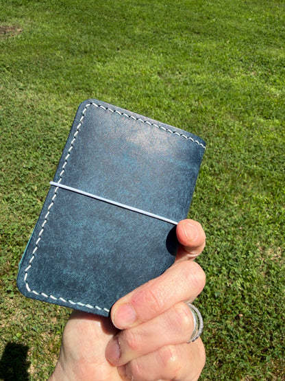A7 Leather Book Cover, Pueblo Sapphire