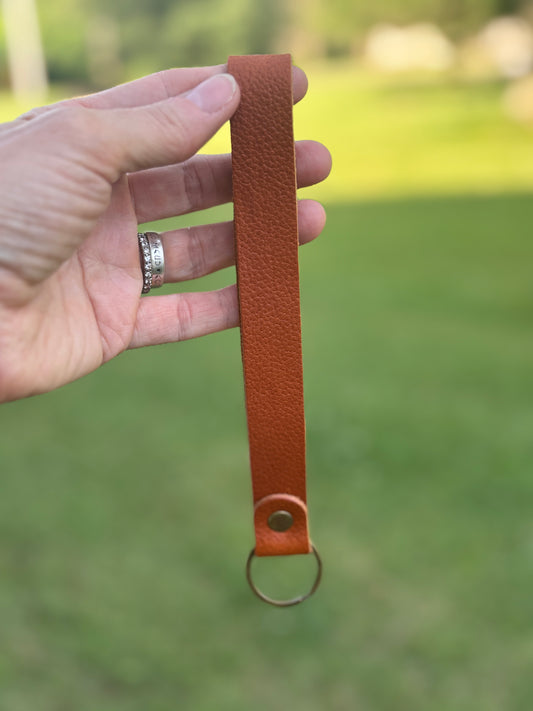Leather Key Fob Wristlet