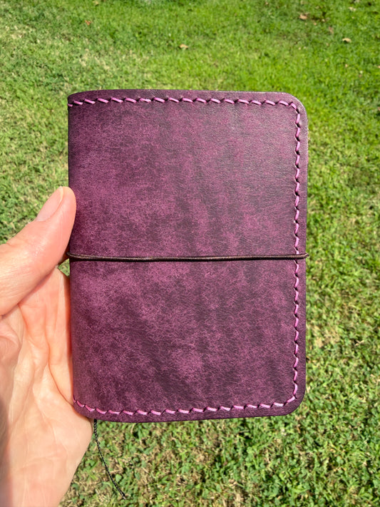 A7 Leather Book Cover, Pueblo Purple