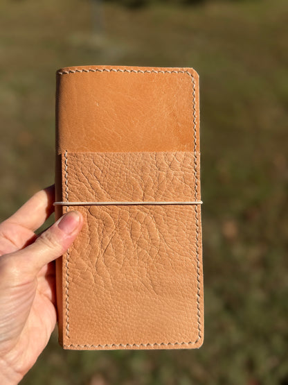 Weeks Leather Book Cover, Toasted Marshmallow