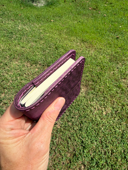 A7 Leather Book Cover, Pueblo Purple