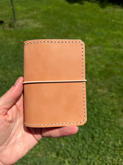 A7 Leather Book Cover, Toasted Marshmallow