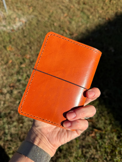 Passport Leather Book Cover, Chestnut