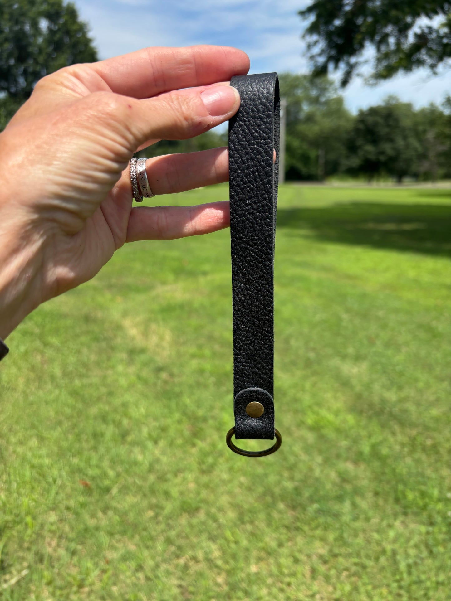 Leather Key Fob Wristlet