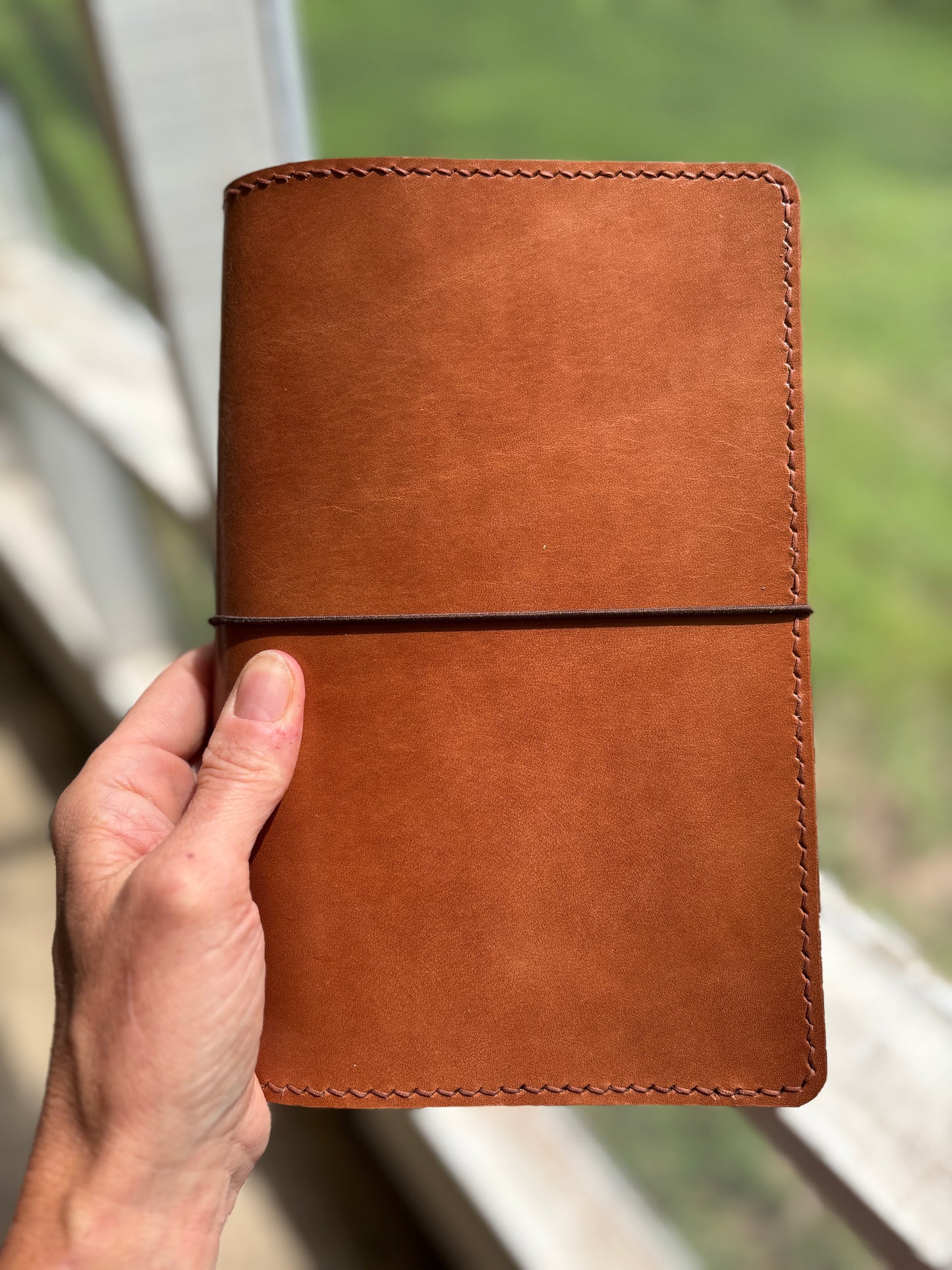 Moleskine Expanded Leather Book Cover, Honey