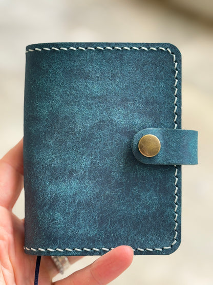 A7 Leather Book Cover, Pueblo Sapphire