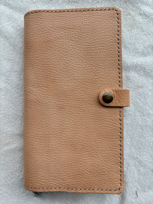 Standard Leather Book Cover, Pebbled Toasted Marshmallow