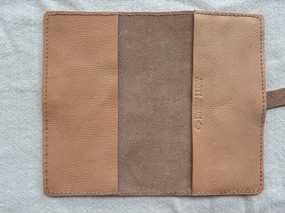 Standard Leather Book Cover, Pebbled Toasted Marshmallow