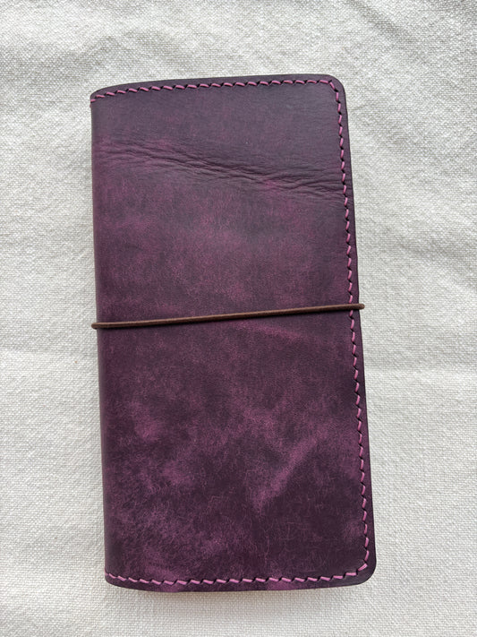 WeeksLeather Traveler's Notebook, Pueblo Purple