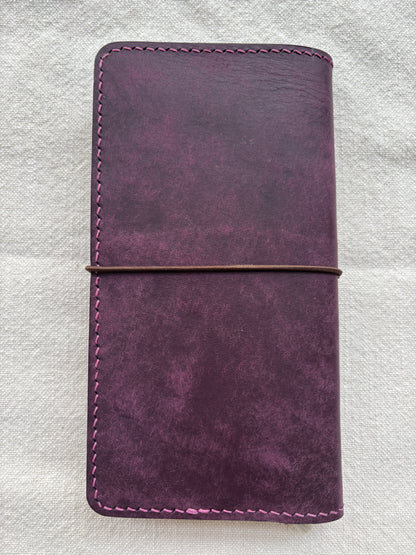 WeeksLeather Traveler's Notebook, Pueblo Purple