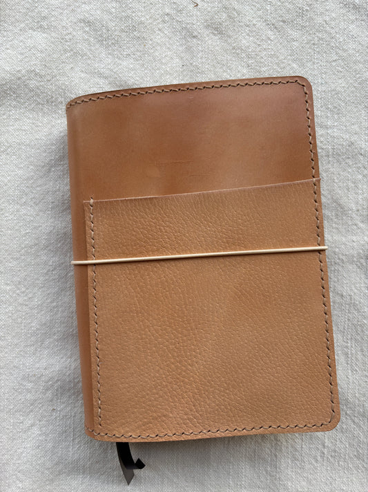 Sterling Ink B6 Complete Planner Leather Book Cover, Toasted Marshmallow