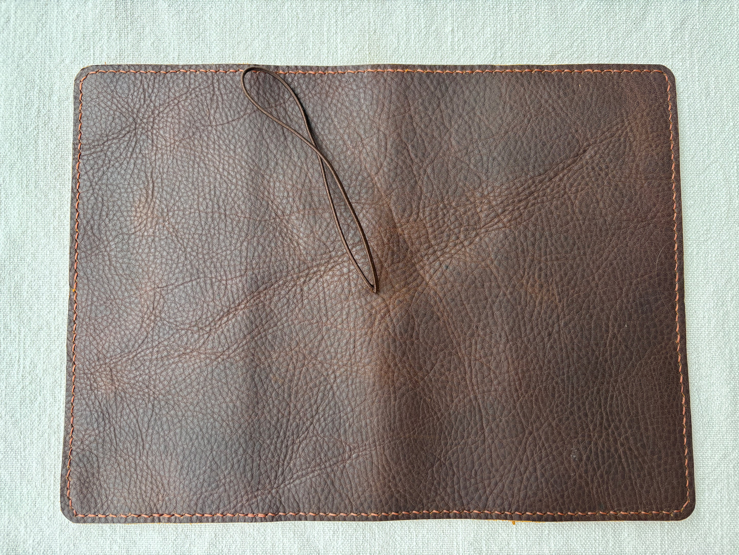 A5 Slim Leather Book Cover, Kodiak Caramel
