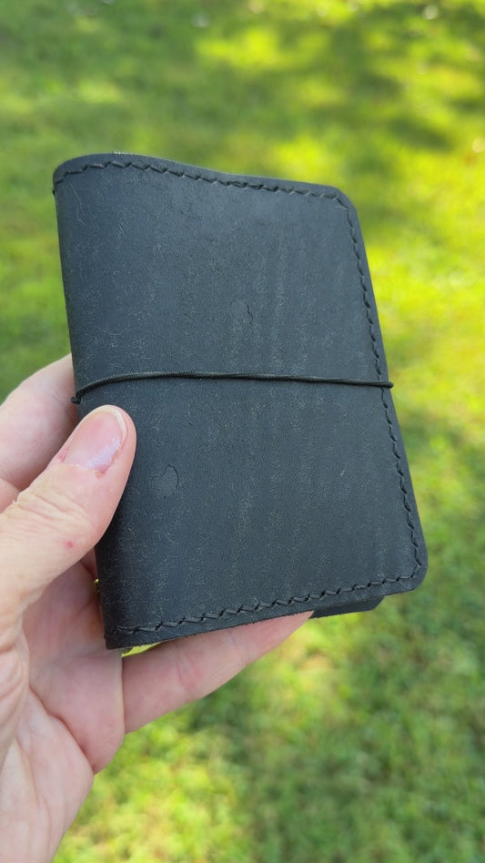 A7 Leather Book Cover, Pueblo Black