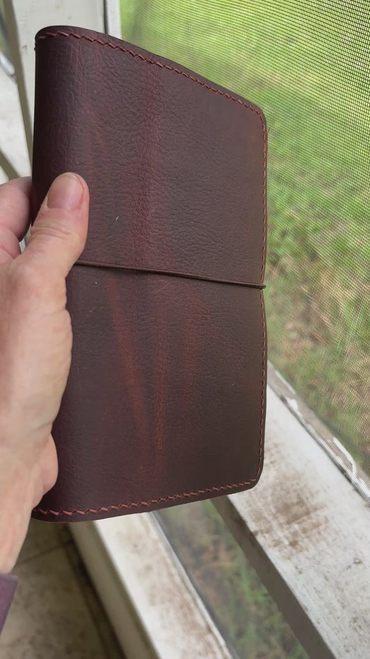 B6 Slim (Sterling Ink) Leather Book Cover, Kodiak Tan